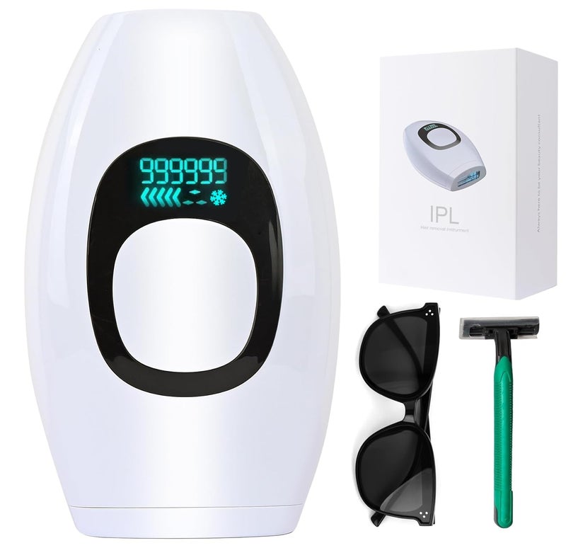 IIDEA IPL Hair Removal,Laser Hair Removal At-Home for Women Men, 999,999 Flashes Permanent Hair Removal Device on Facial Legs Arms Bikini Line, White - Image 1